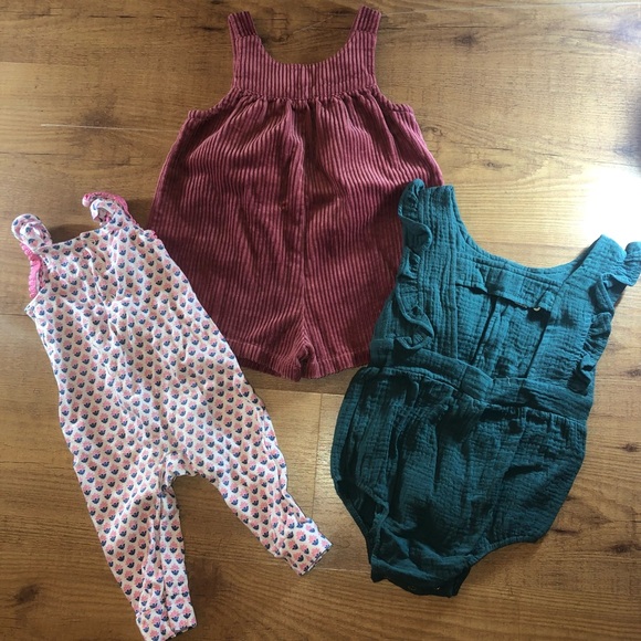 6-18 Month Overall Bundle Bare Basic, Gymboree, Carter - Picture 3 of 3
